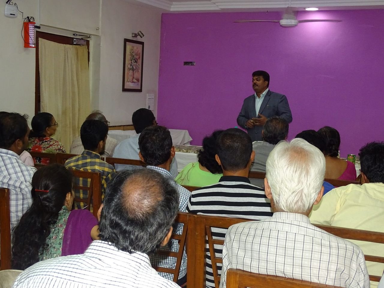 Mahagro India founder addressing seminar attendees